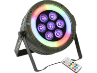 Ibiza Projetor PAR C/ 7 Leds 6W RGBW 1 Anel LED DMX Ibiza Projetor PAR C/ 7 Leds 6W RGBW 1 Anel LED DMX